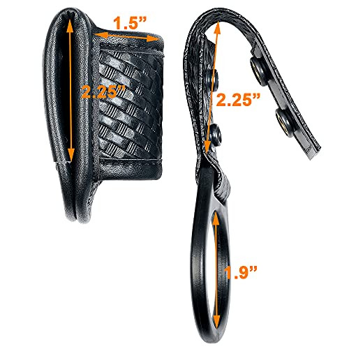 Compact Flashlight Holder(Open Top)+ Flashlight Ring Strap Holder Hold Mag