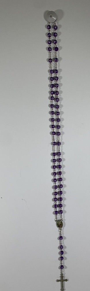 Purple Rosary Plastic Materials