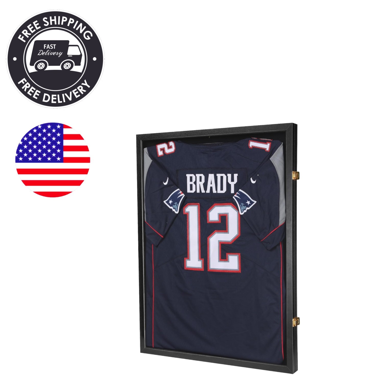 Jersey Frame Display Case ,Jersey Shadow Box with 98% UV Protective Acrylic D...