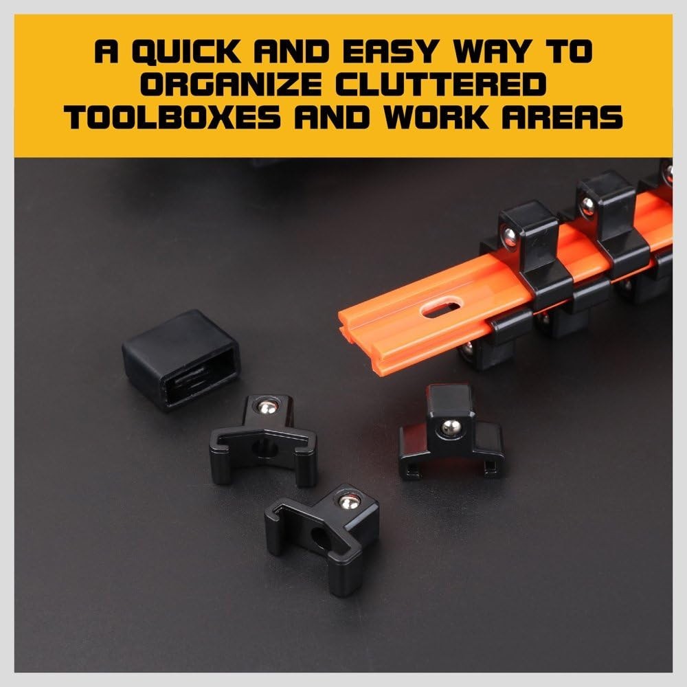3-Piece Double-Sided Socket Organizer Set - Heavy-Duty ABS for Maximum Storage