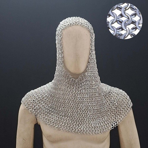 9 mm Chainmail Shirt – Short Sleeve Flat Riveted Aluminum Chainmail shirt