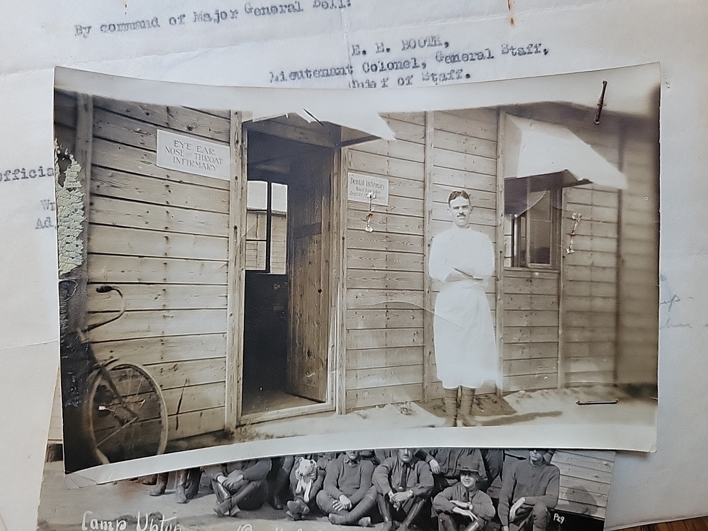 WWI Cecil Fletcher Dentist Archive AEF Photos Documents France WW1 1st Depot