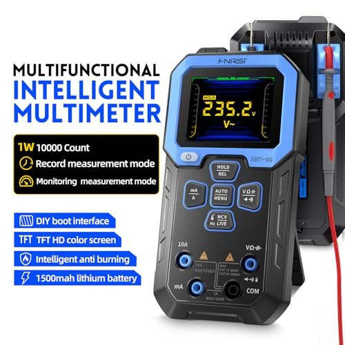 DMT-99 Digital Multimeter 9999 Counts TRMS, Rechargeable Auto-Ranging Volt