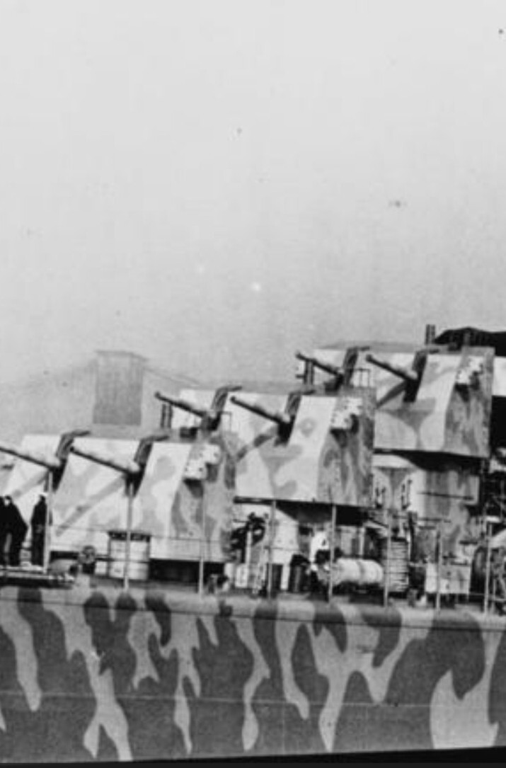 1/350 3D printed 5in Replacement Guns 8pc set for Very Fire Atlanta model kit