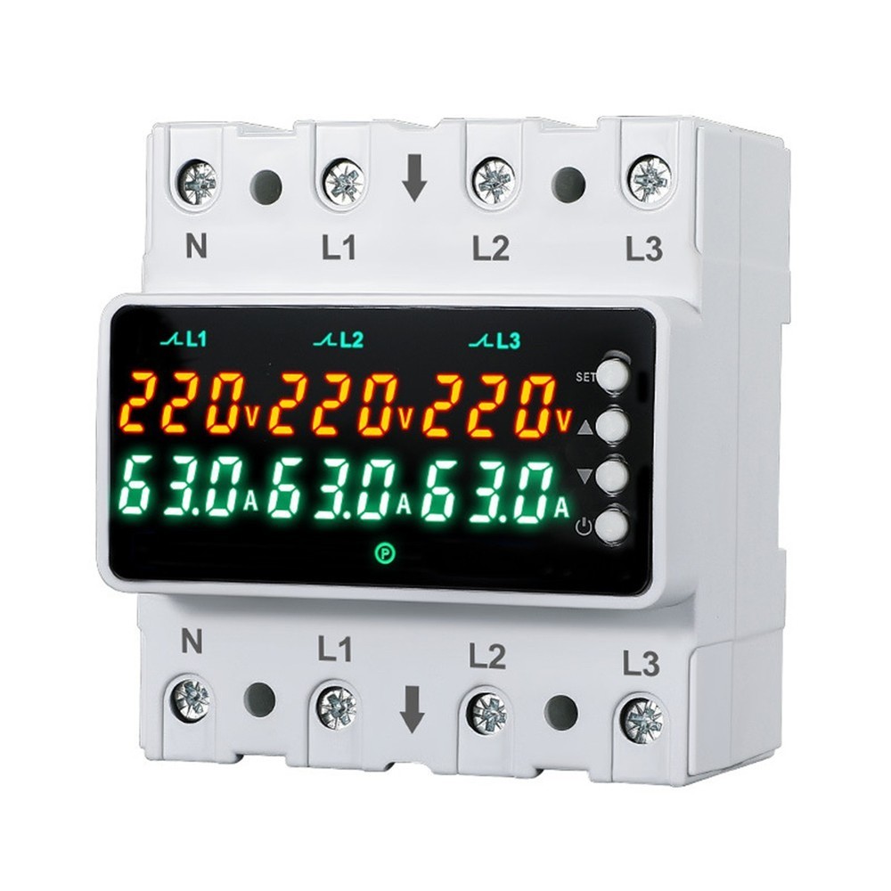 Adjustable Voltage and Current Protector with Phase Loss Detection for Home Use