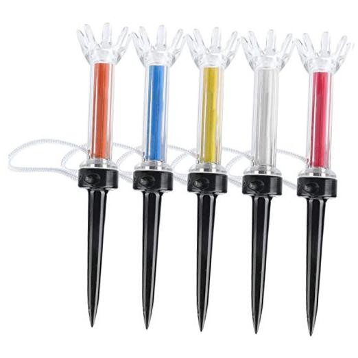 Golf Tees, 5Pcs Flexible Magnetic Plastic Golf Tee Training Practice Tool 90mm