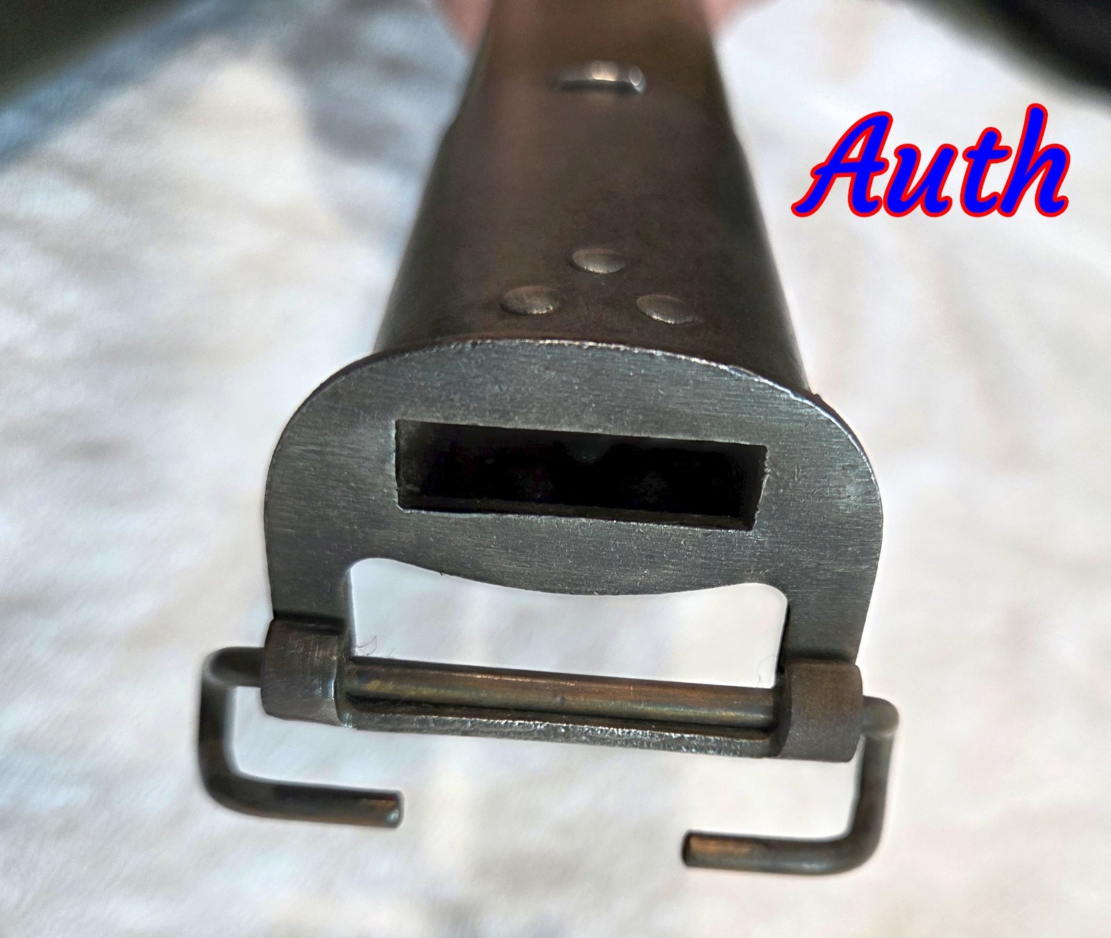 Real U.S. WWI Winchester Built M1917 Enfield Bayonet and a Repro also