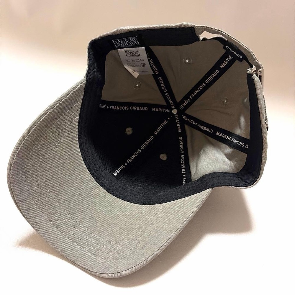 MARITHE + FRANCOIS GIRBAUD Gray Logo Cap with Adjustable Strap