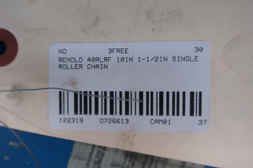 Renold 40RLRF Single Roller Chain 10in X 1/2in