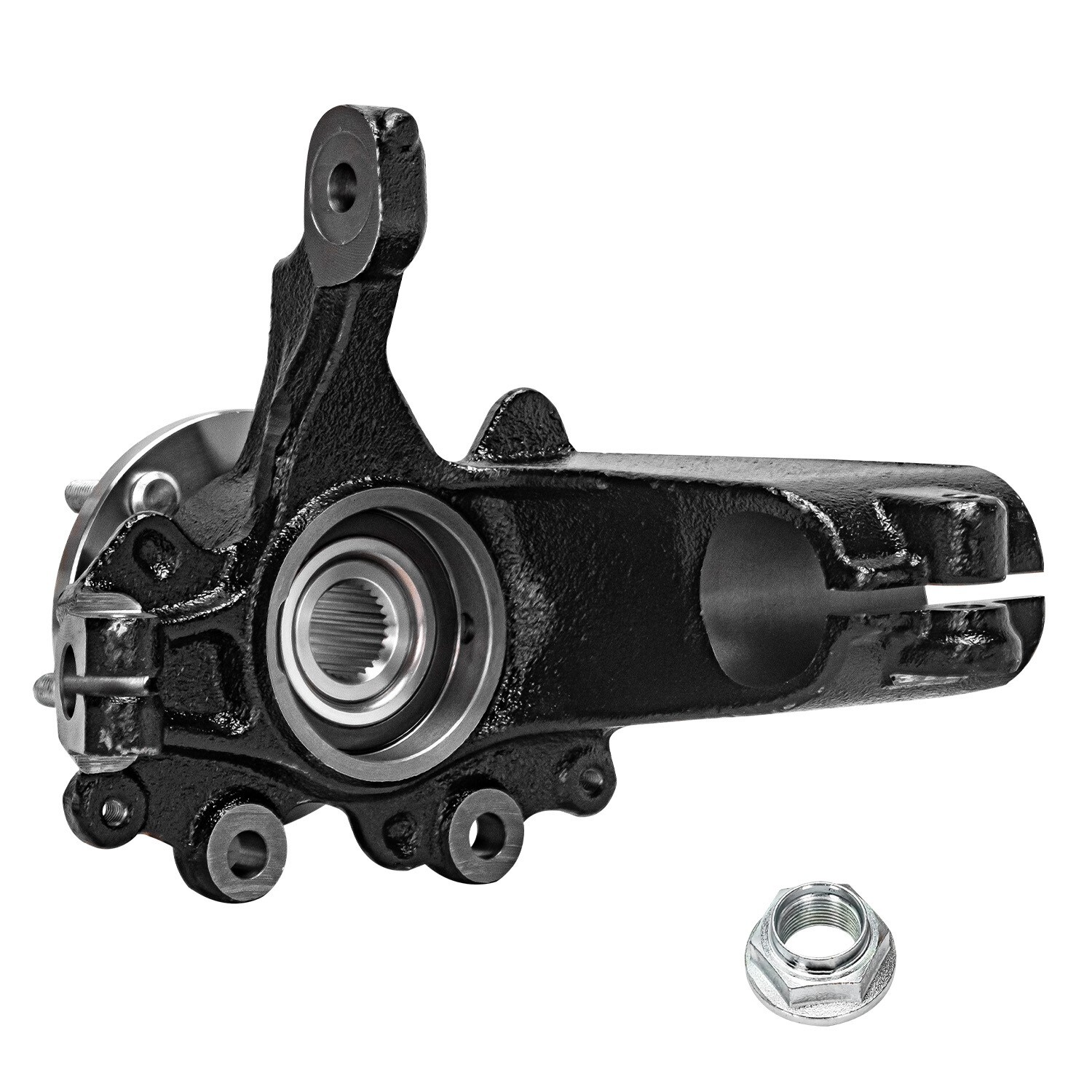 Pair Front Steering Knuckles Wheel Hub Bearing Assembly for 2012-2018 Ford Focus