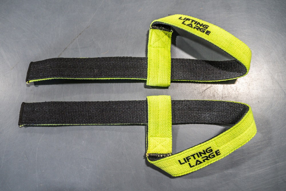 Double Ply WeightLifting Straps - Black/Green