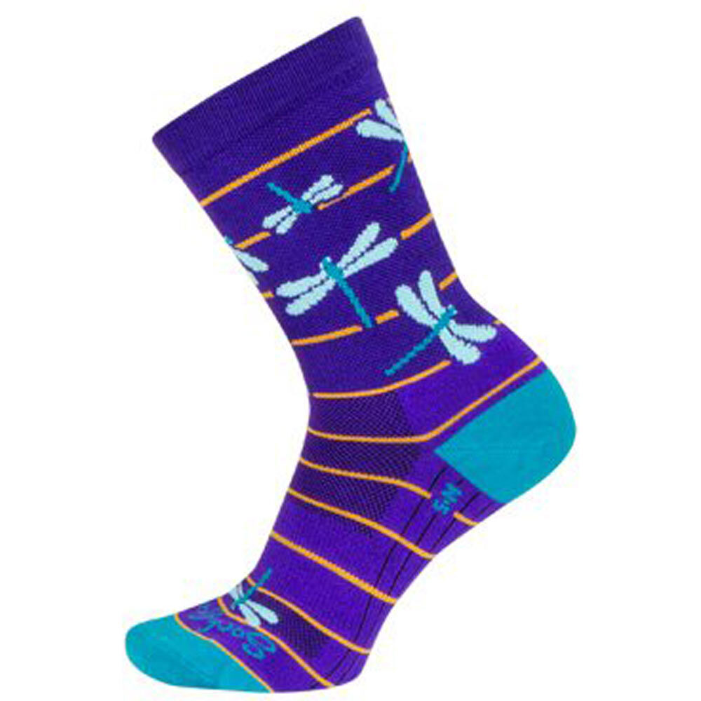 SockGuy Dragonflies 6" Crew Socks Small/Medium