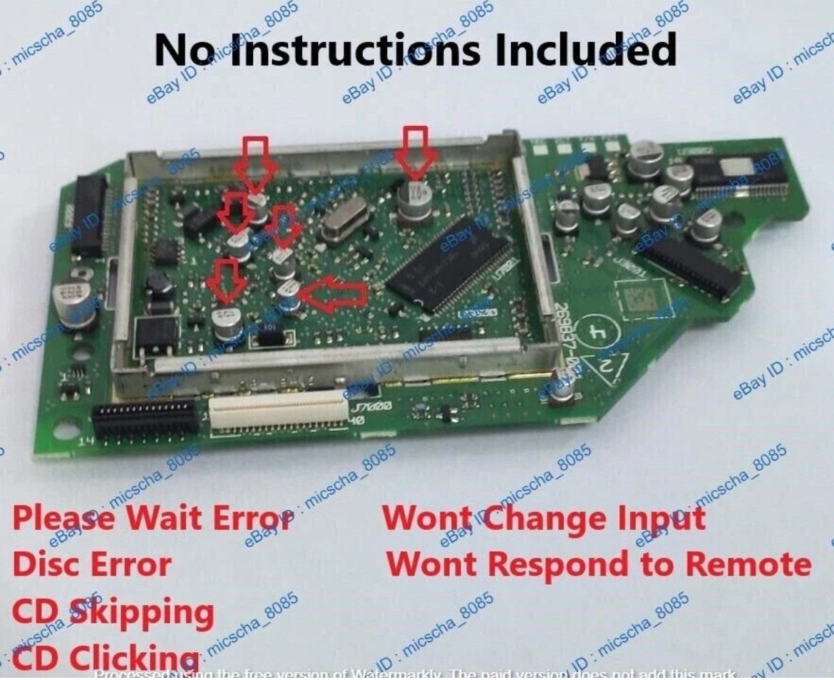 Bose Wave Music System AWRCC1 AWRCC2 AWRCCH CD Player Capacitor Repair Kit DIY