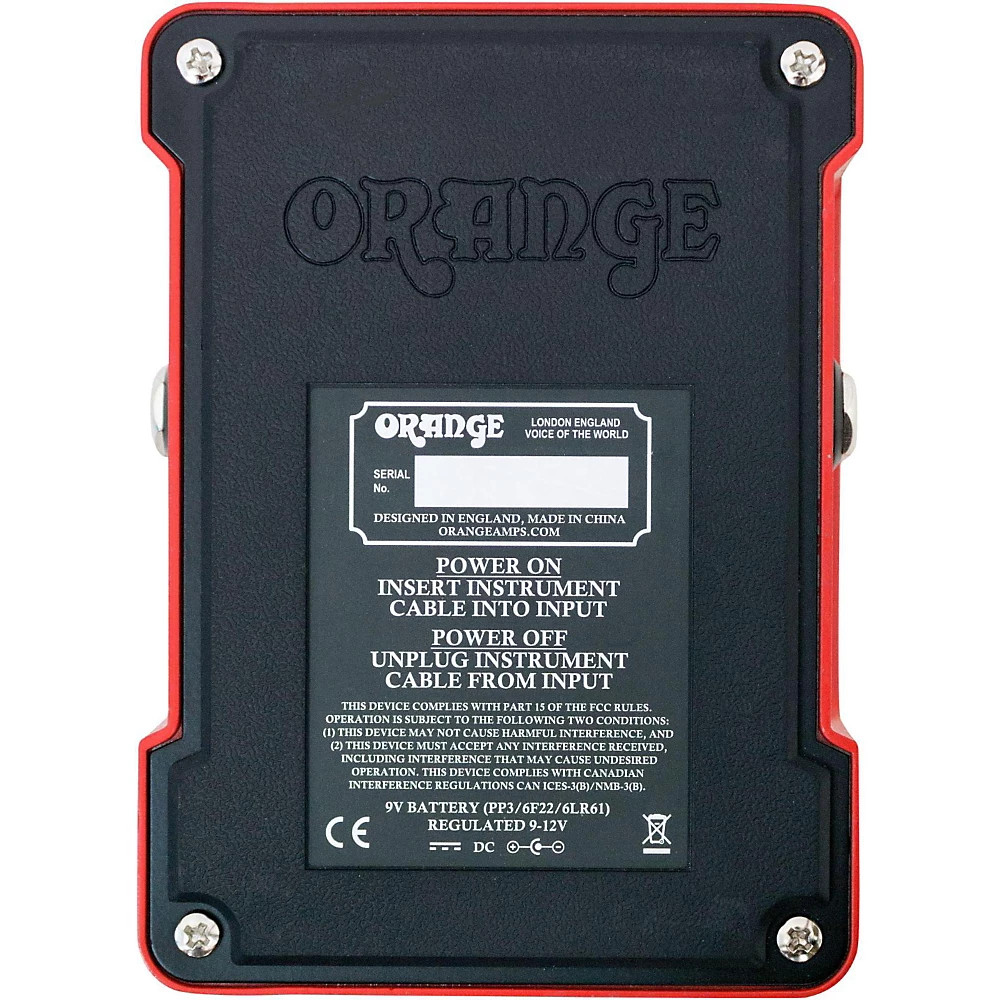 Orange Amplifiers Two-Stroke Boost EQ Guitar Effects Pedal