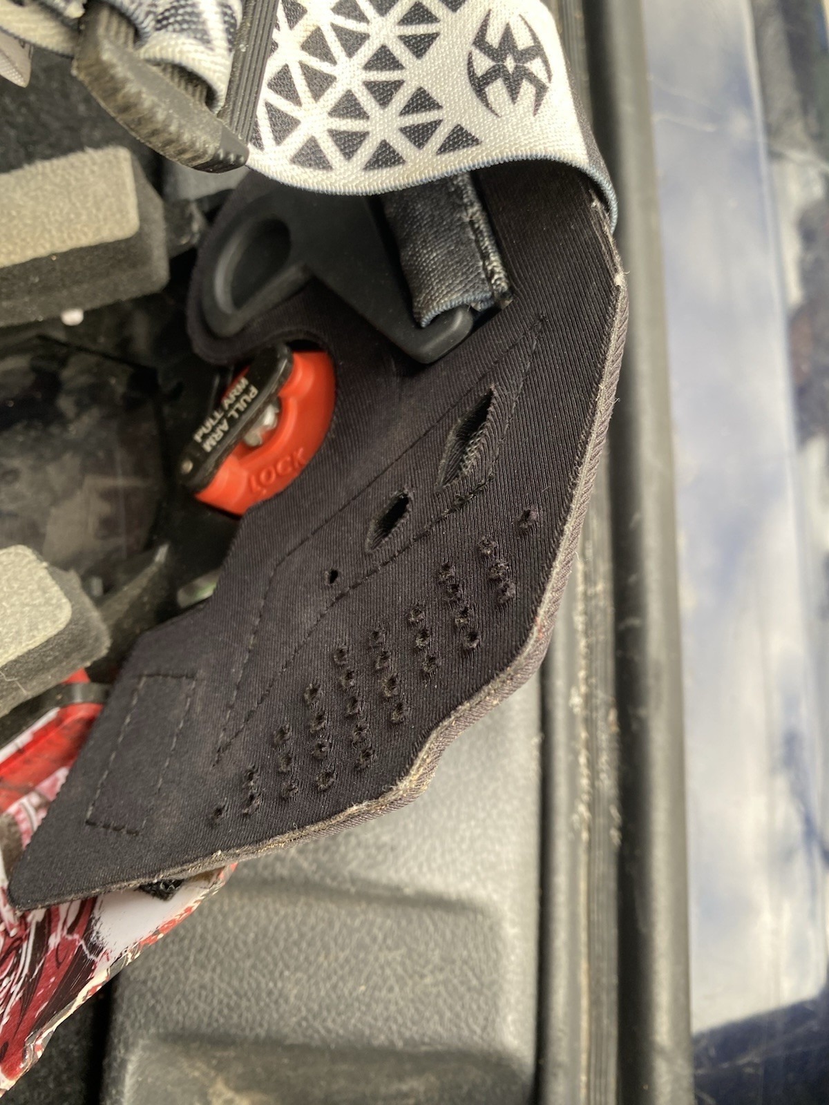 Empire EVS Paintball Mask - Gold & red lens