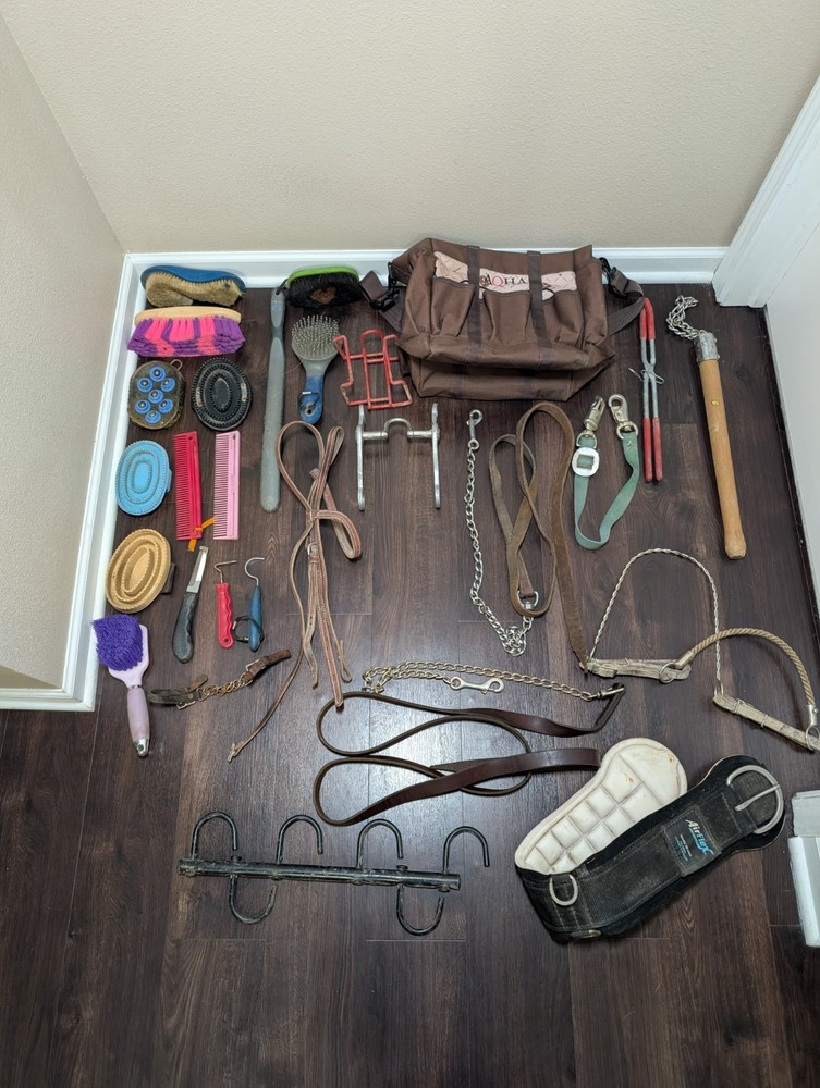 Large Tack Lot Over 30 Items!