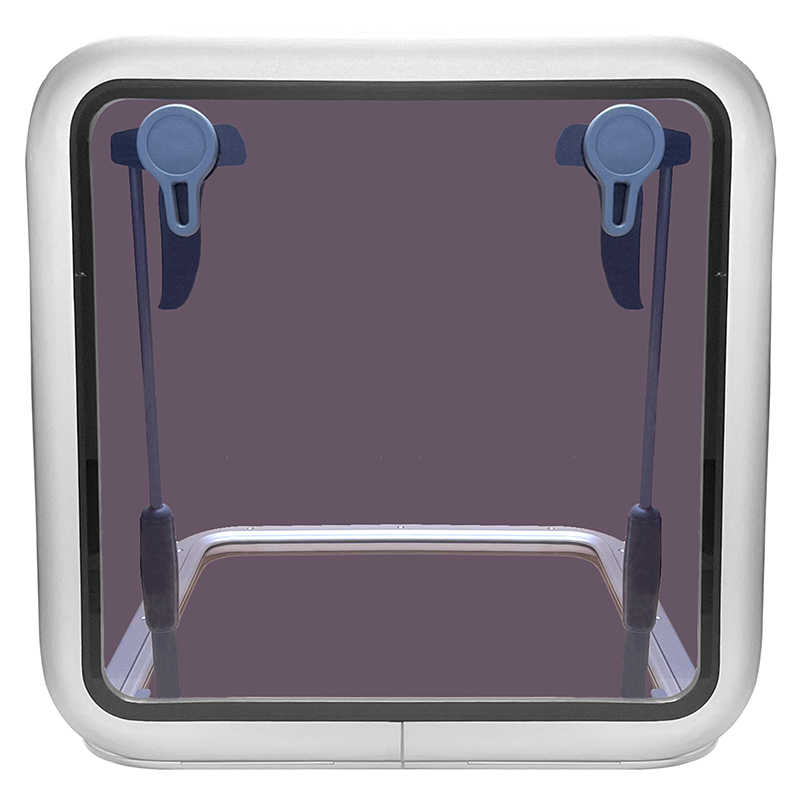 Boat RV Camper Square Aluminum Alloy Porthole Window Deck Plate Hatch Cover Lid