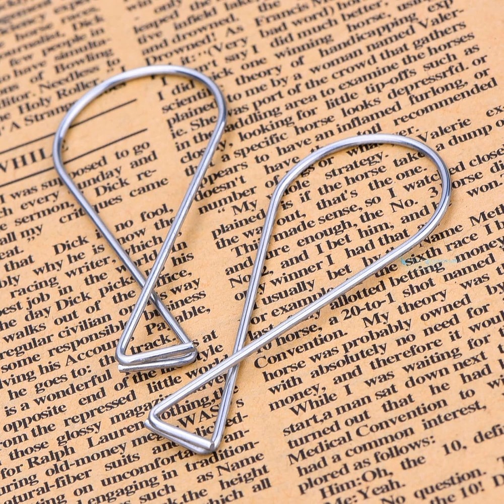 Outus 30 Packs Hook Clips Ceiling Tile Hooks T-bar Drop Silver