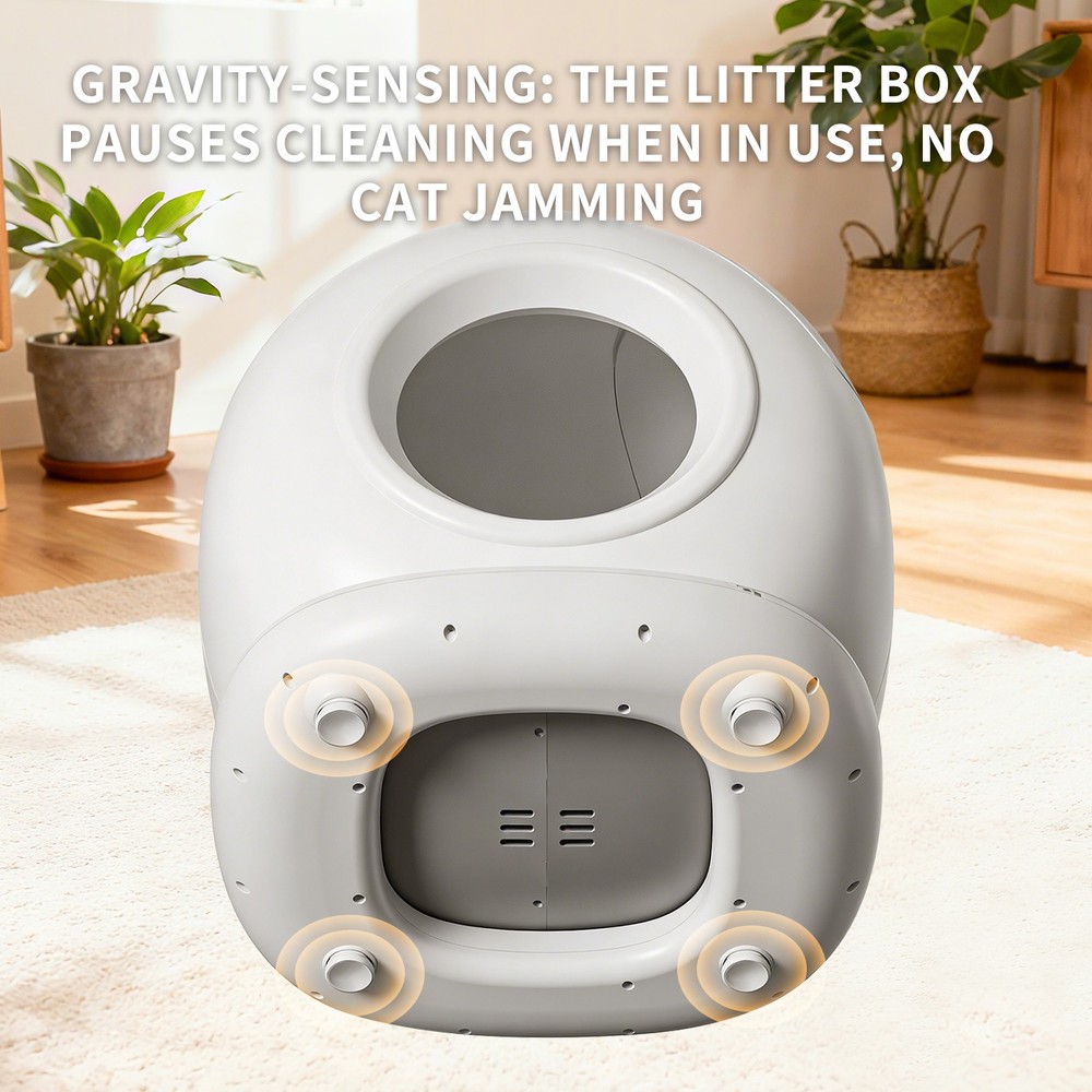 Automatic Cat Litter Box, Fully Self-Cleaning Enclosed Litter Box
