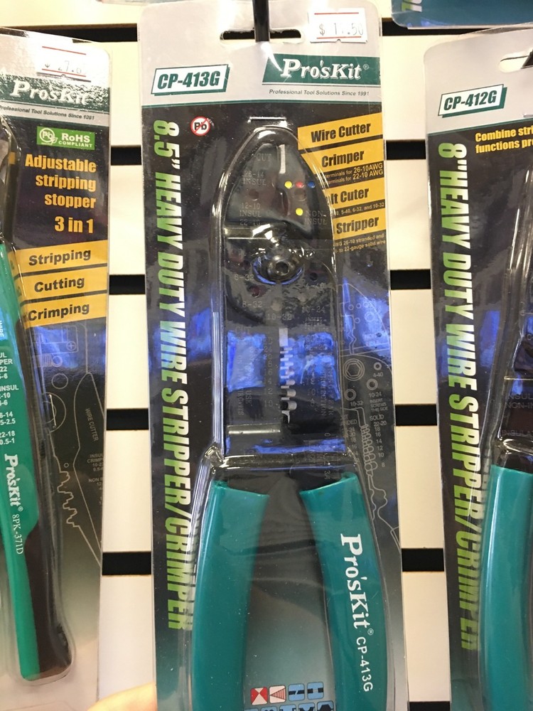 Eclipse Tools Pro'sKit CP-413G 8.5" Heavy Duty Wire Stripper/Crimper