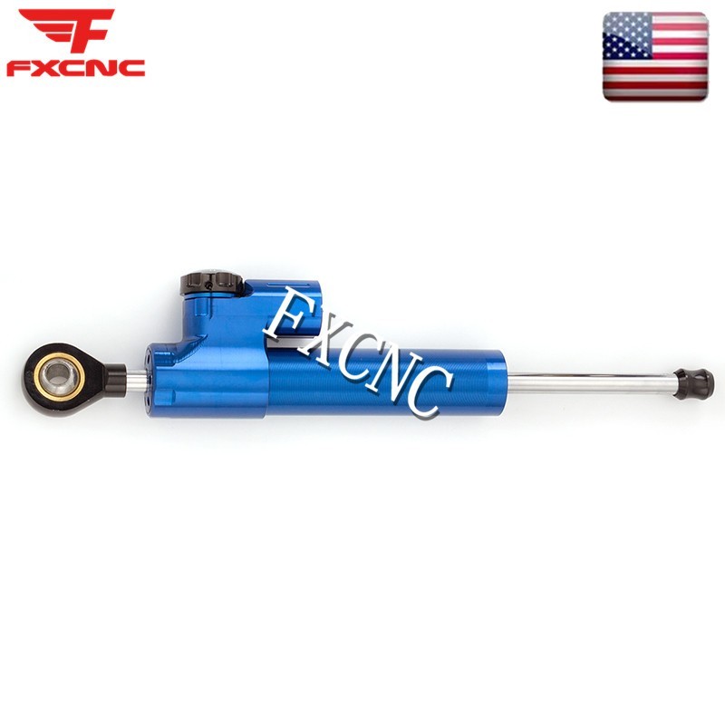 Blue Steering Damper Stabilizer & Mounting Bracket Kit For Ducati Monster 696