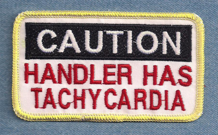 CAUTION HANDLER HAS TACHYCARDIA - service dog vest patch