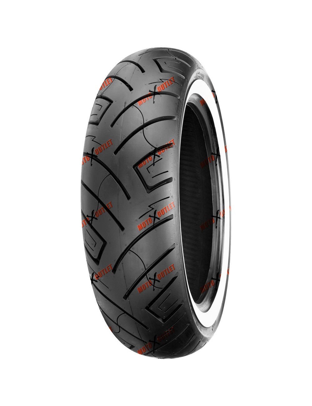 Shinko 130/90B16 White Wall Front Rear Motorcycle Tires Set 777 8-4586 87-4595