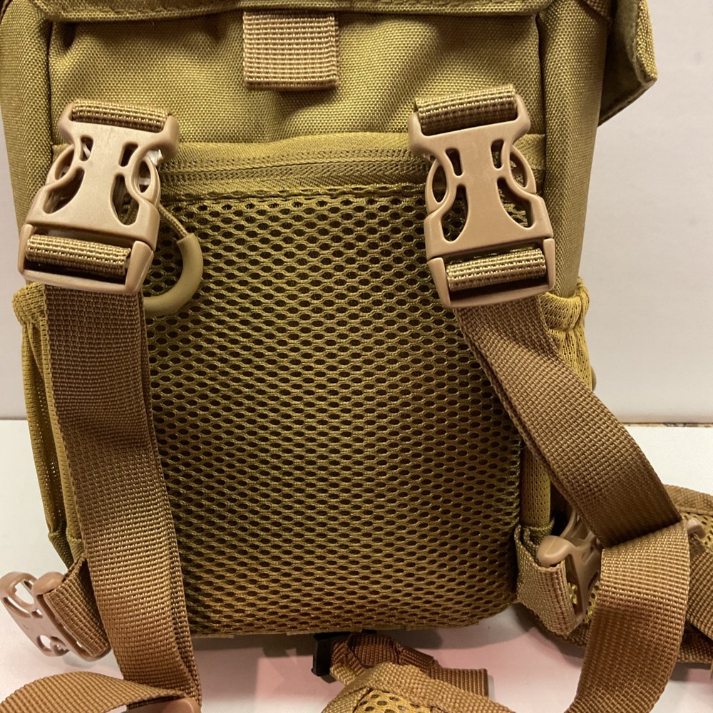 Boundless Performance Binocular Harness with Rangefinder Pouch Coyote Brown