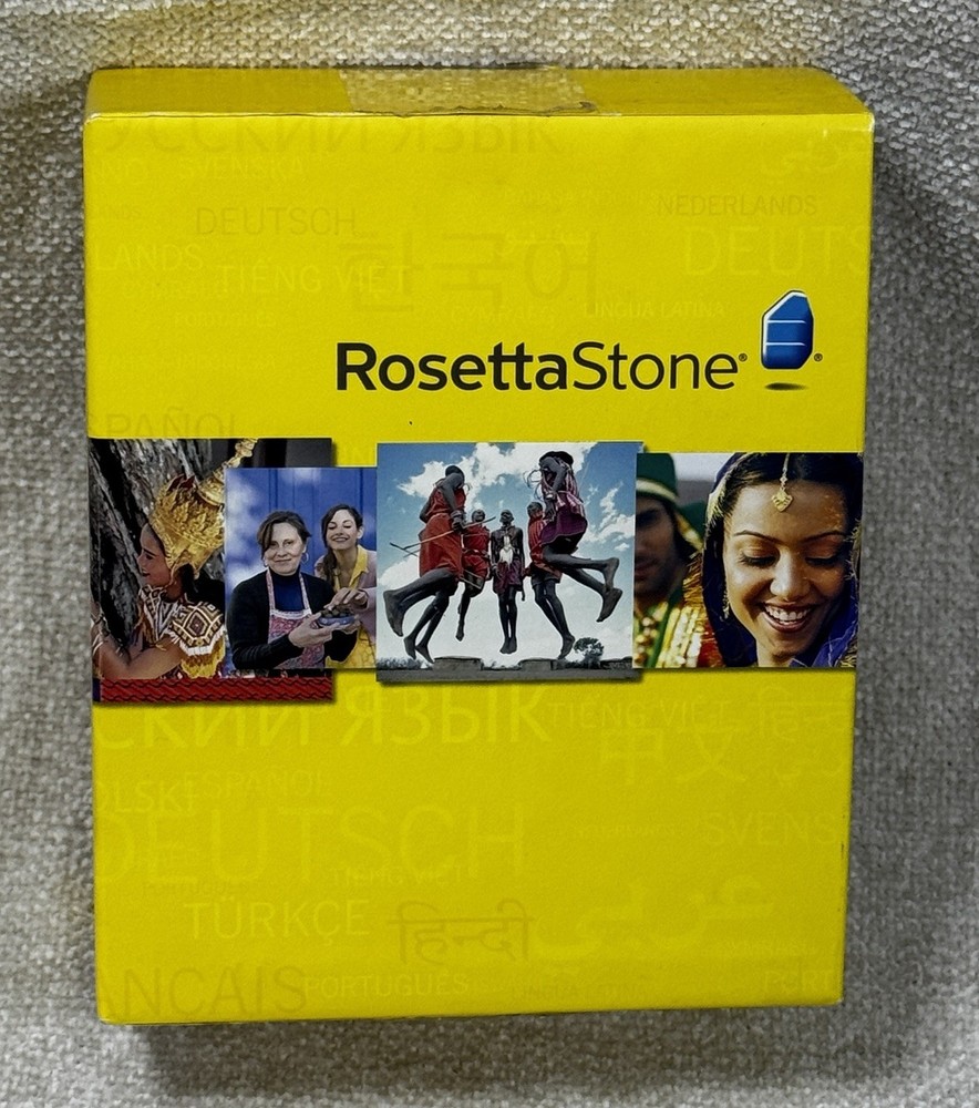 Rosetta Stone Hindi Levels 1 2 3 Language Learning Software Set Headset MP3 Box
