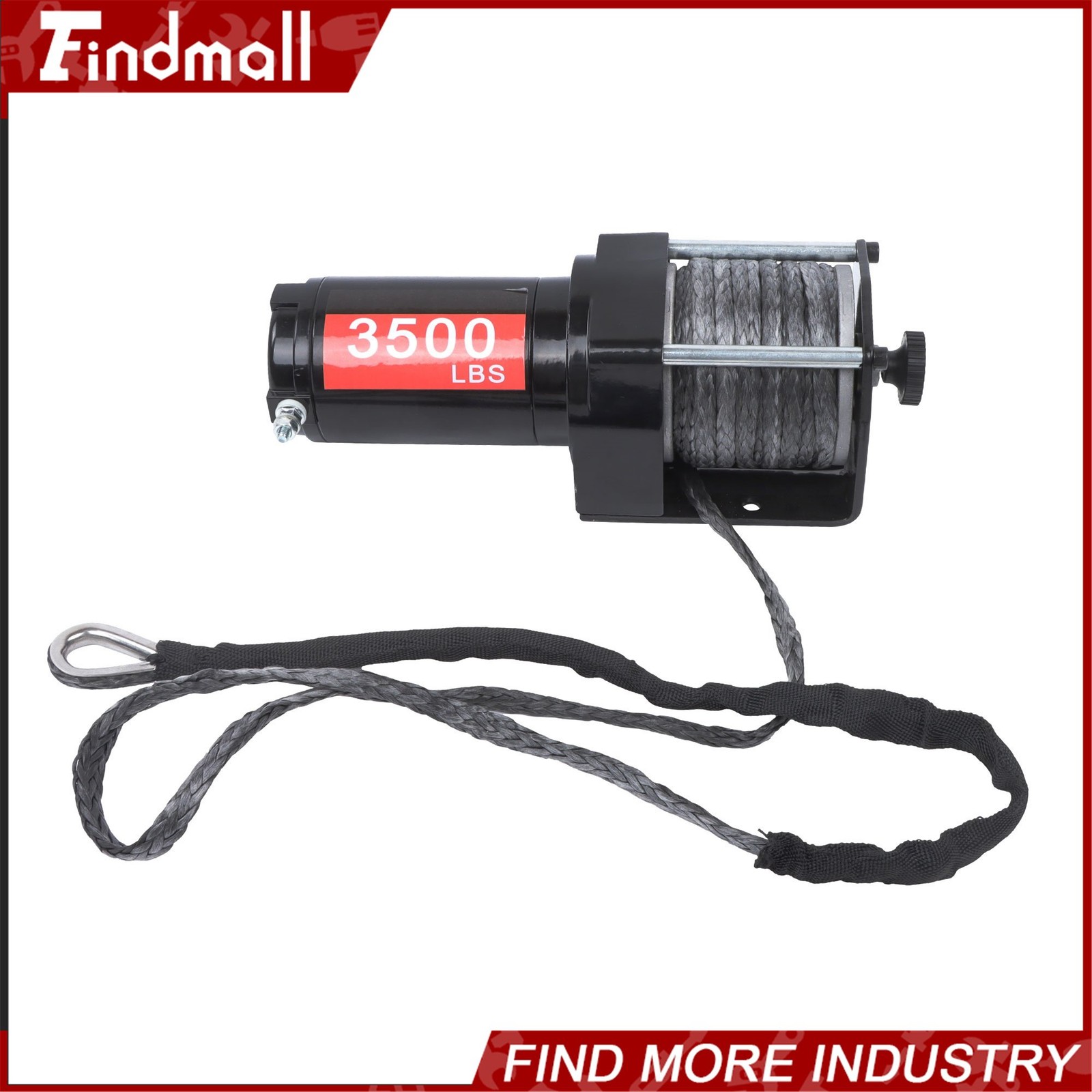 Findmall 3500lbs 12V Synthetic Rope Electric Winch w/ Wireless + Wired Remote