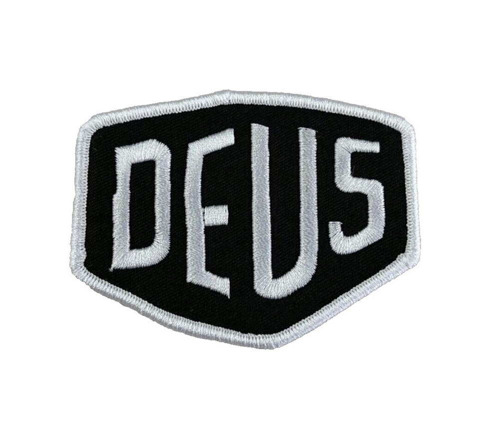 FABULOUS DEUS EMBROIDERED IRON-ON MOTORCYCLE PATCH...