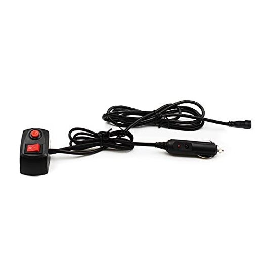Extension Wire Cord W/Cigarette Plug On Off Toggle Switch for Emergency 01