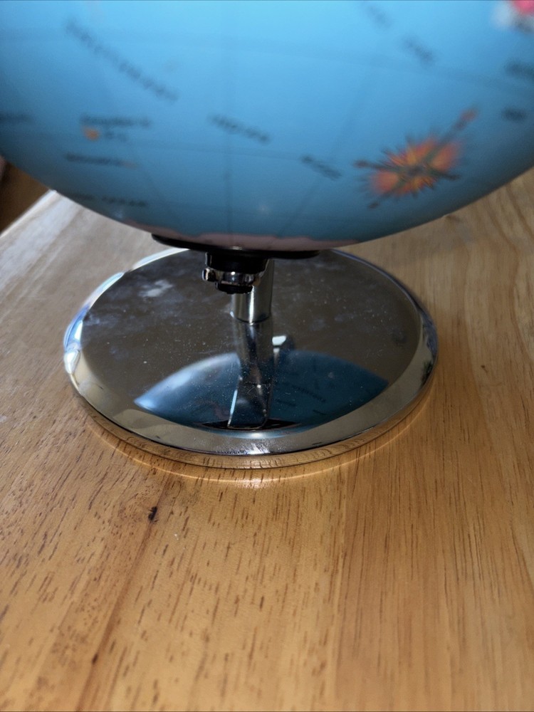 World Map 6" Globe Vintage desktop table decorative globe earth on base