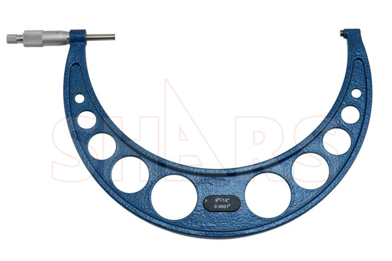 SHARS 9-10" Solid Metal Frame Outside Micrometer NEW R}