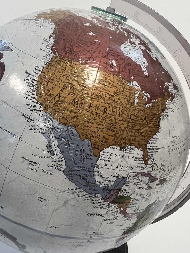 Globe Replogle 12" Inch Diameter World Platinum Classic Series - Plastic Base