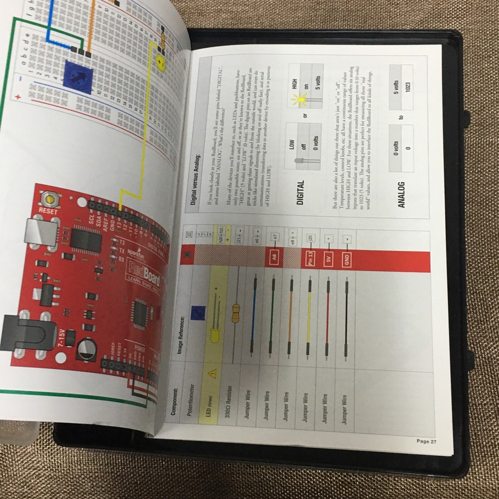 Sparkfun Inventor's Kit - Sparkfun Electronics 12060 Sik Guide RedBoard V3.2