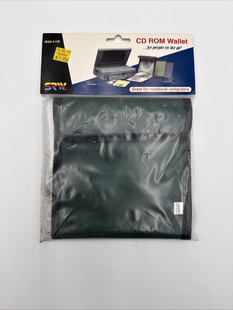 SRW Cd Rom Green wallet 6 Case holder