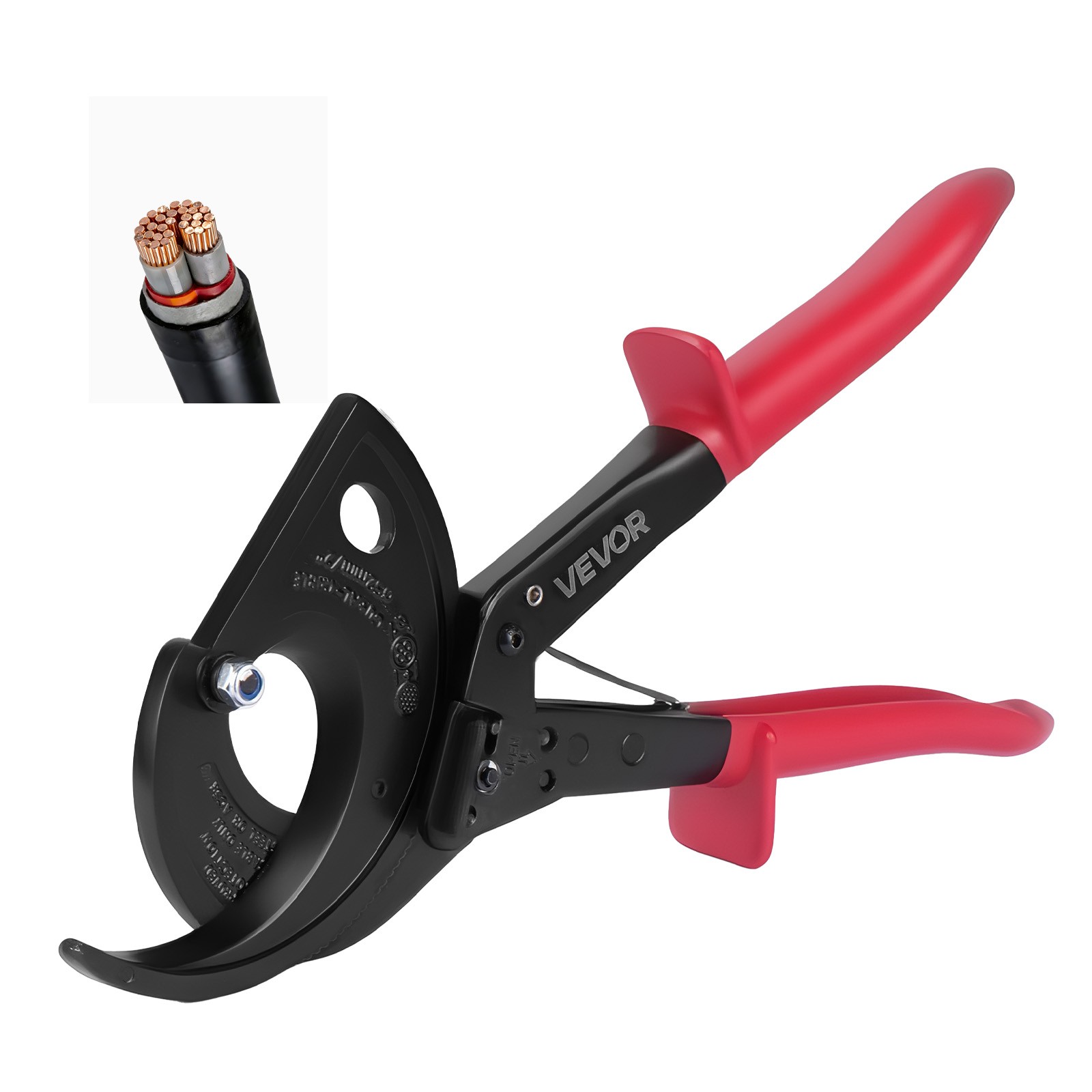 VEVOR Ratcheting Cable Cutter Cutting Copper Aluminum up to 800 MCM / 400 mm²