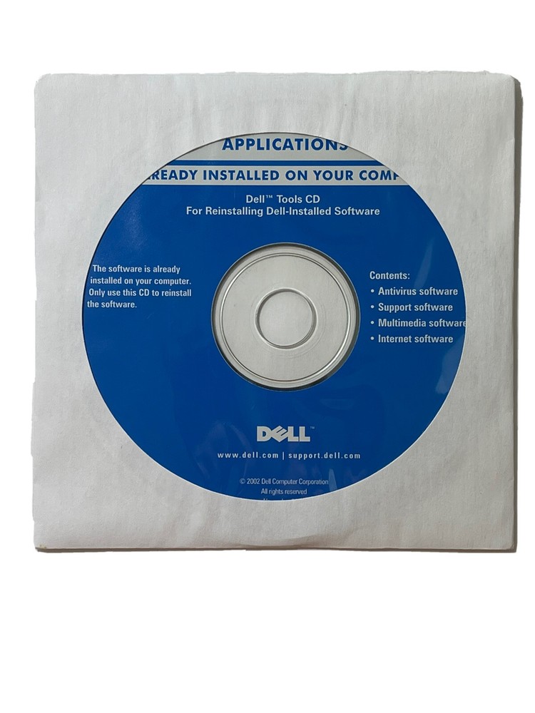 Dell Tools CD-Application - Reinstalling Dell Tools System Software DP/N 07Y053