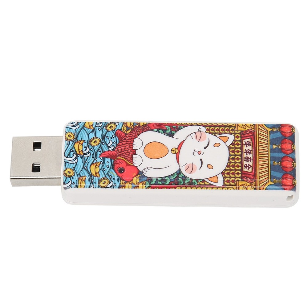 Cute Cat Pattern USB Flash Drive Portable Memory Stick For OS X9.x Use↑
