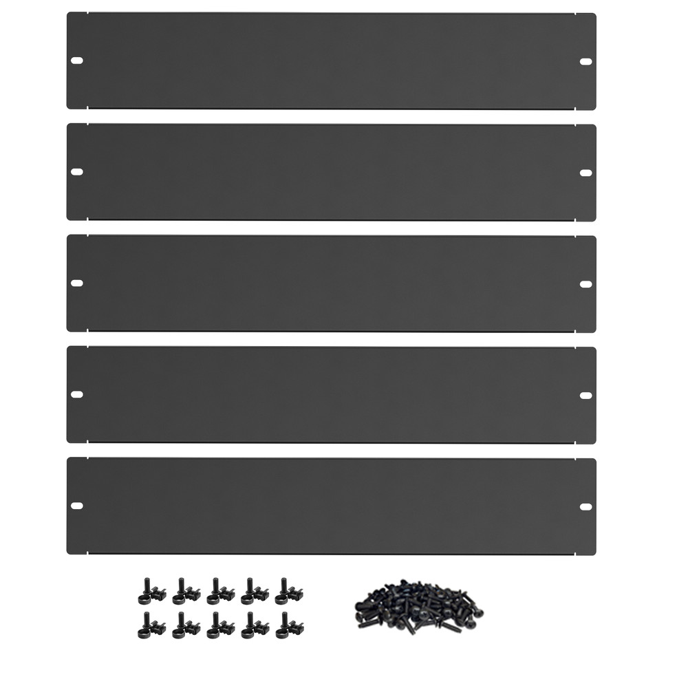 ynVISION Rack Blank Panels for 19” Server, Network & AV Rack | Hardware Included