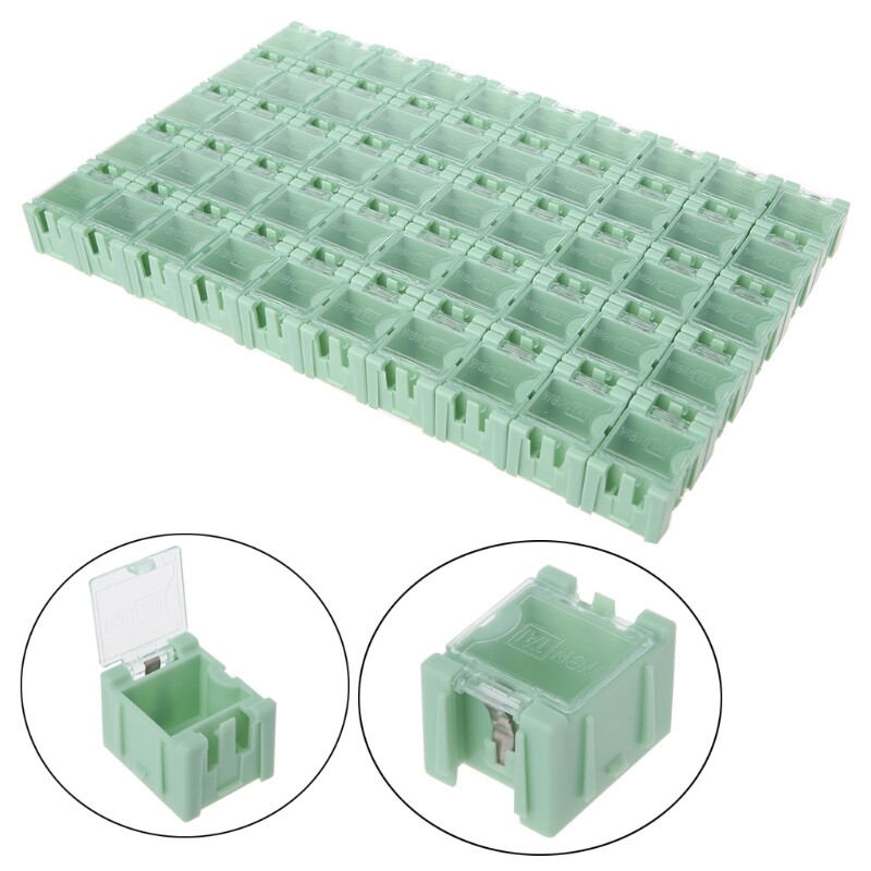 50 Pcs/Set SMD SMT Electronic Component Container Storage Boxes