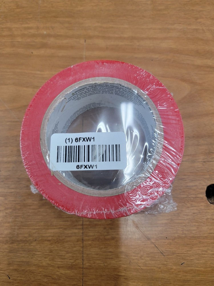 Condor Marking Tape Roll Red 2" Width x 108ft 6FXW1. 2pk