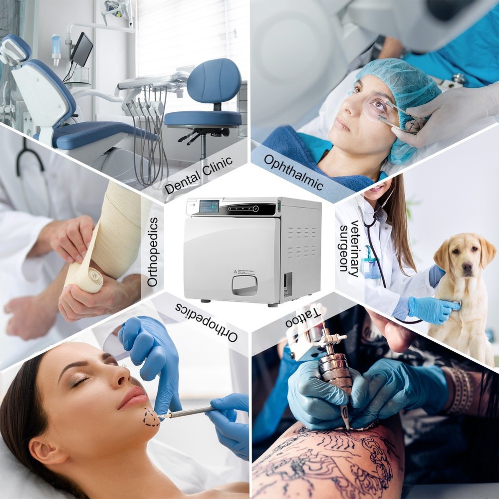 22L ClassB Dental Autoclave Steam Sterilizer Sterilization with Printer Function