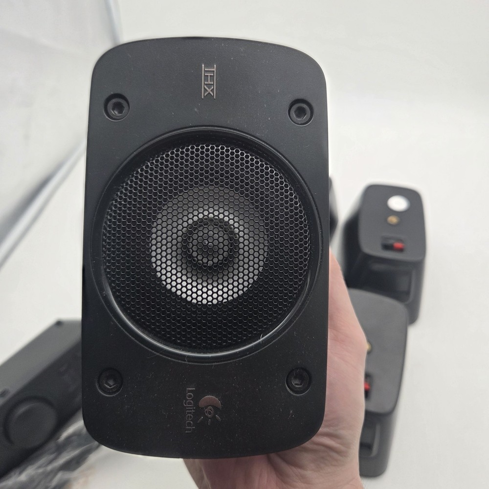 5-THX Logitech Z906 5.1 Surround Sound Speaker System W/ OEM Controller Tested