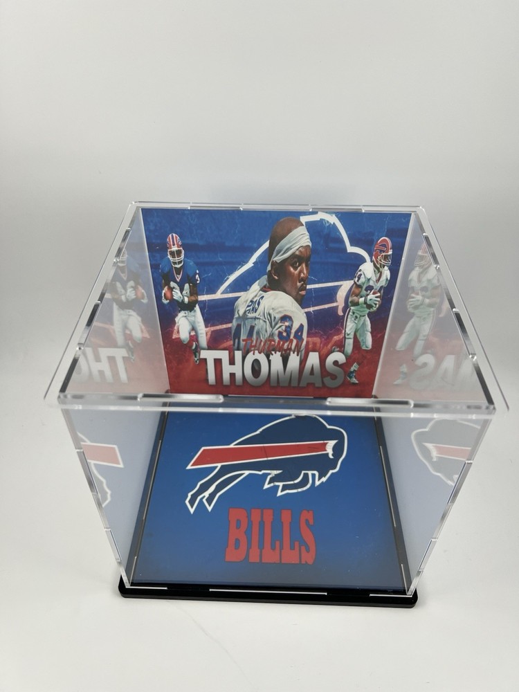 Thurman Thomas Custom Mini Helmet Display or Card Display - Bills