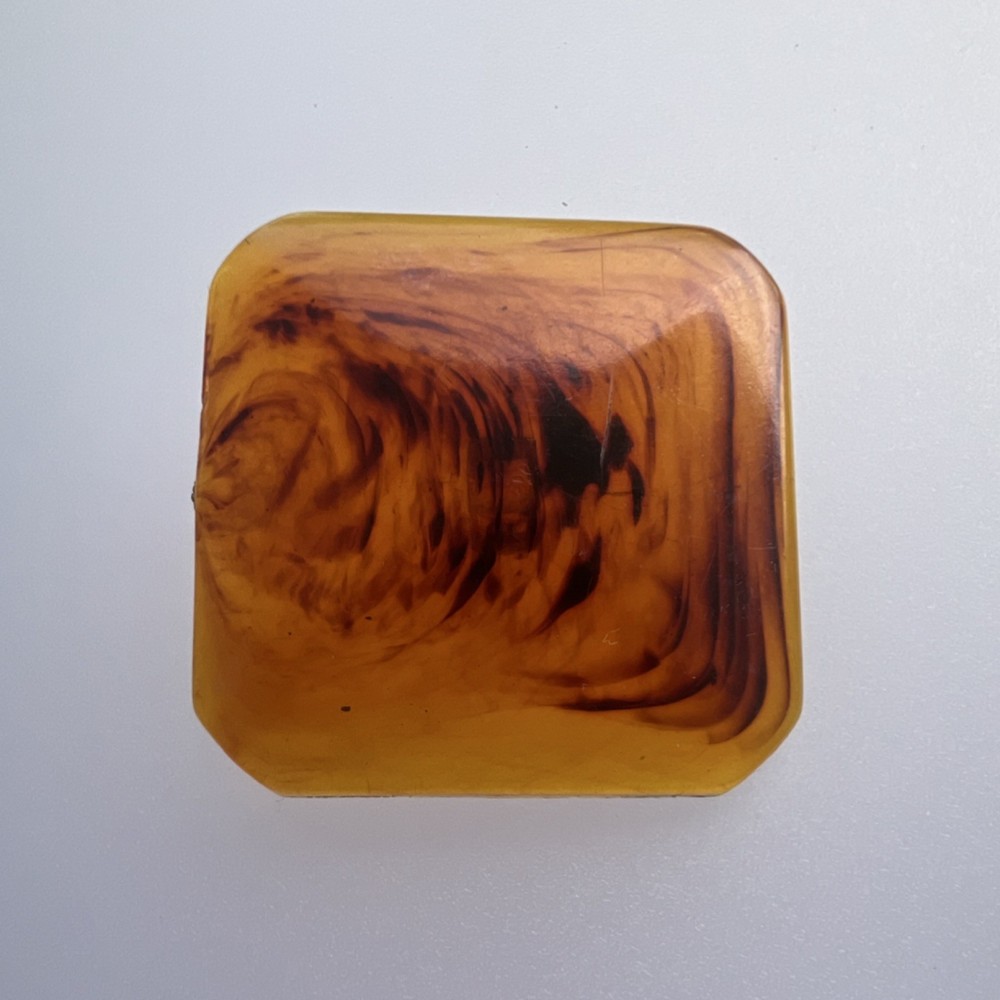 Vintage Amber Button