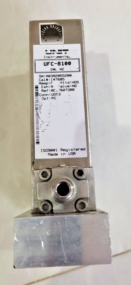 UNIT Instruments UFC-8100/20L N2 Mass Flow Controller 500 PSI Max.Cal#147605 MFC