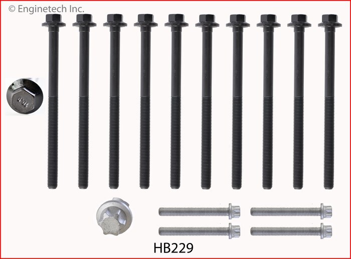 Complete Head Bolt Set for GM 2.2L Ecotec DOHC
