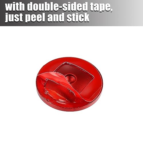 Engine Start Stop Button Cover One Click Push Start Button Trim Sticker Red